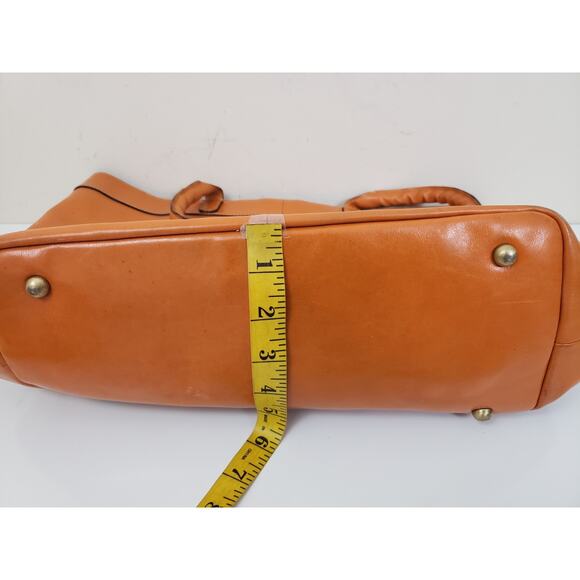 Patricia Nash Mallory Convertible Leather Tote Shoulder bag Sun Yellow Office - Picture 12 of 16